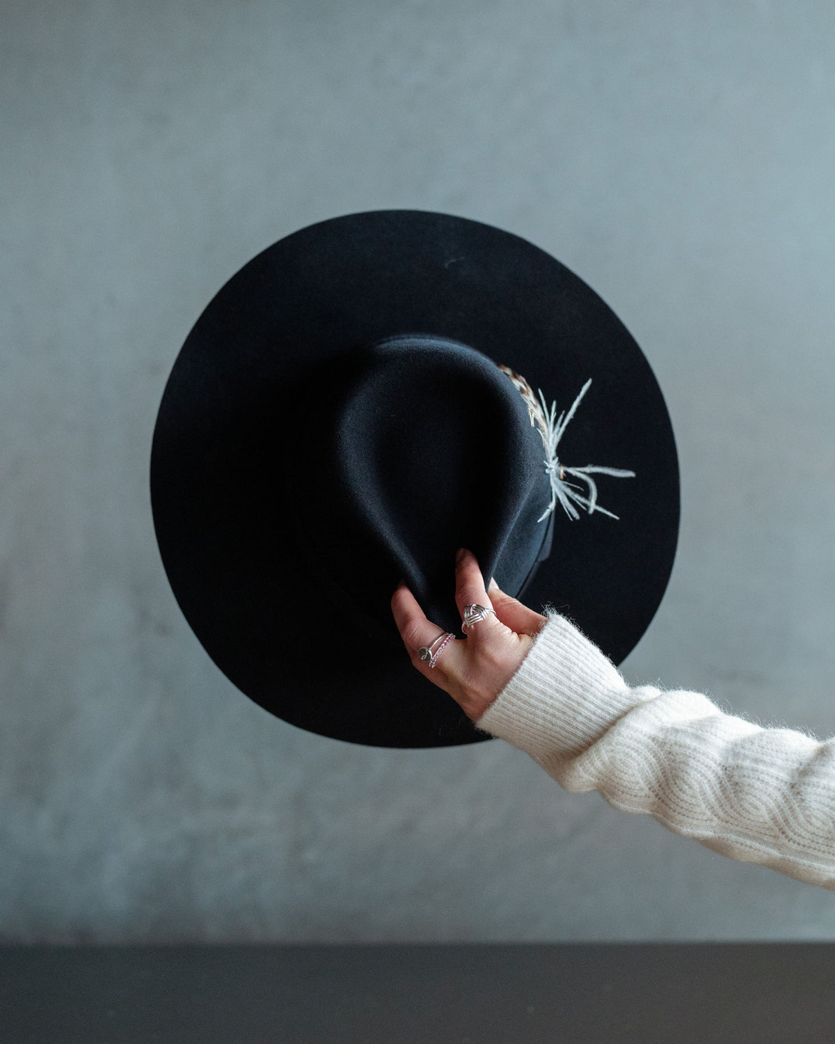 Rancher Stockman Blue / Wide brim Fedora Hat