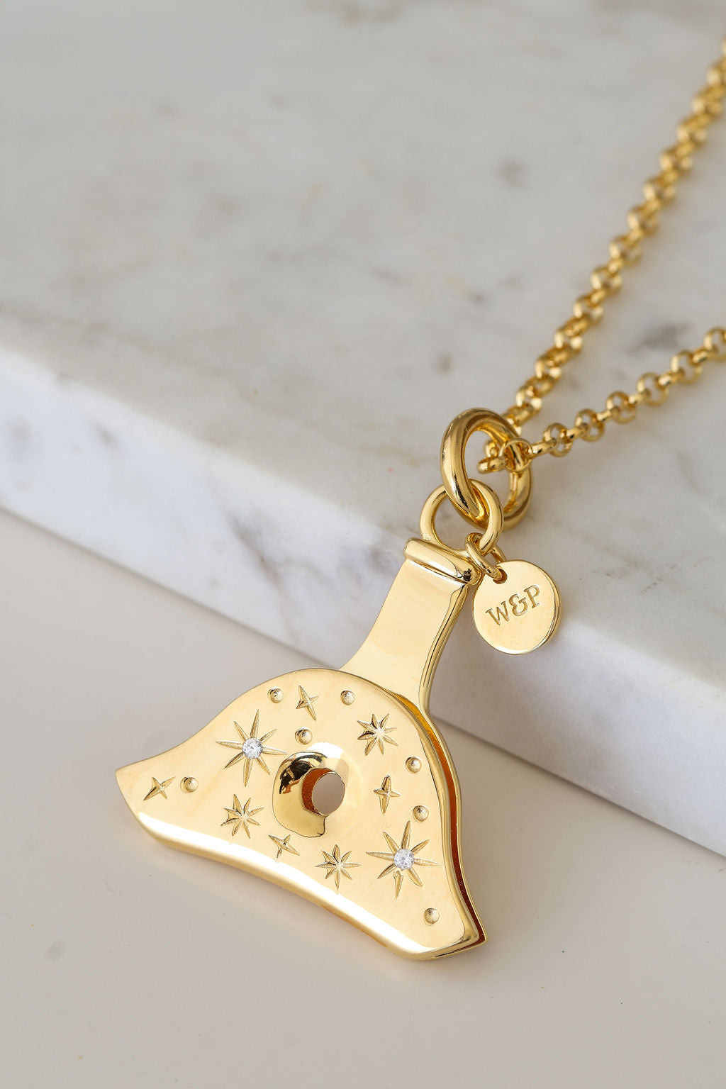 Starkeeper Starry Night Whistle Large Gold Plated