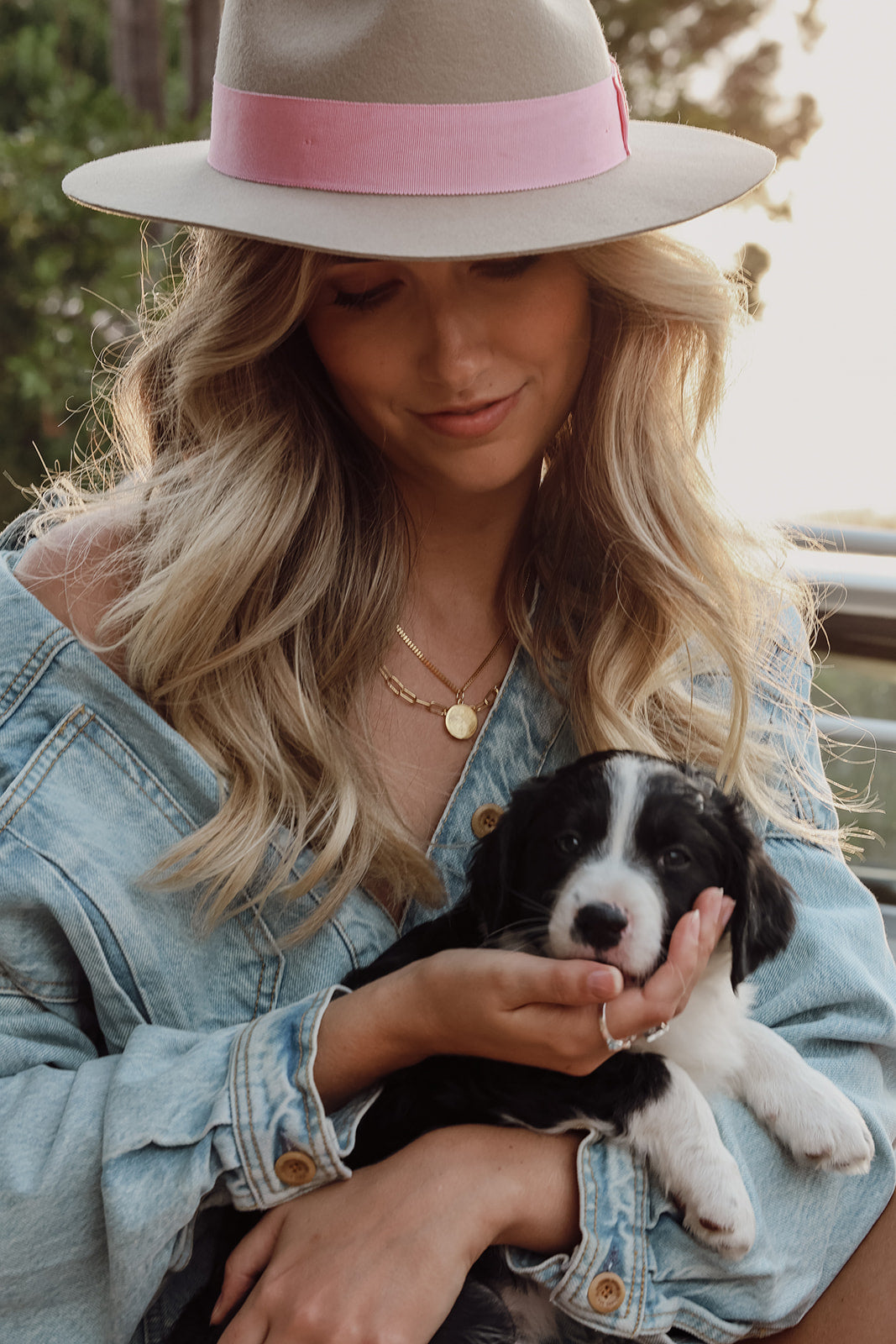 Mackenzie Candy Cream / Short brim Fedora Hat