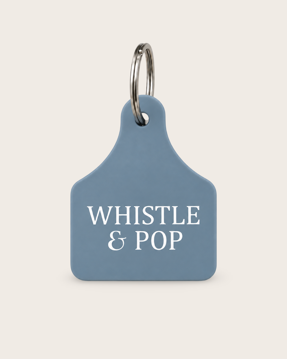 Wallago Club Cattle Tag Keyring - Sky Blue