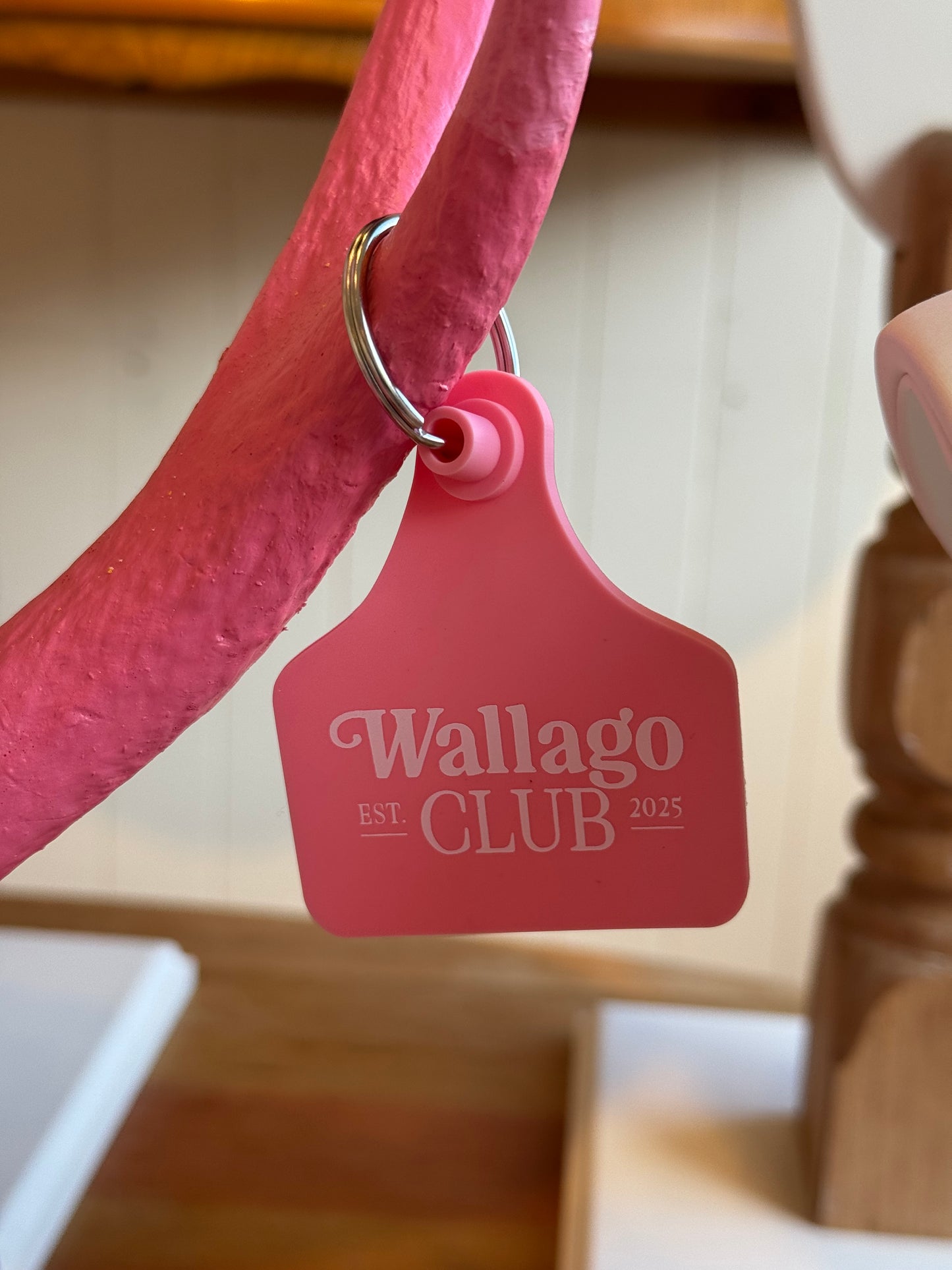 Wallago Club Cattle Tag Keyring