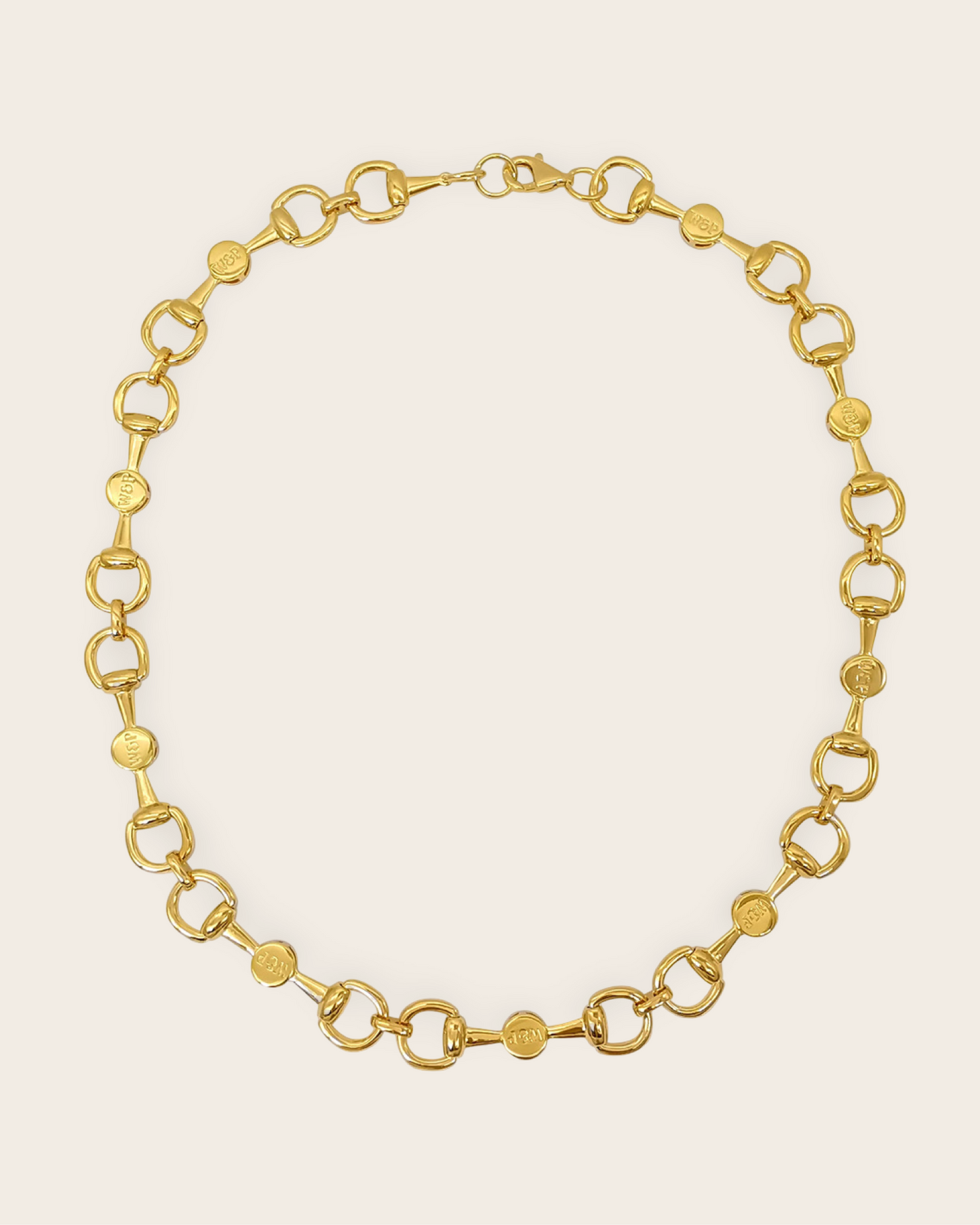 Bit of Elegance Chunky Necklace Gold Plated