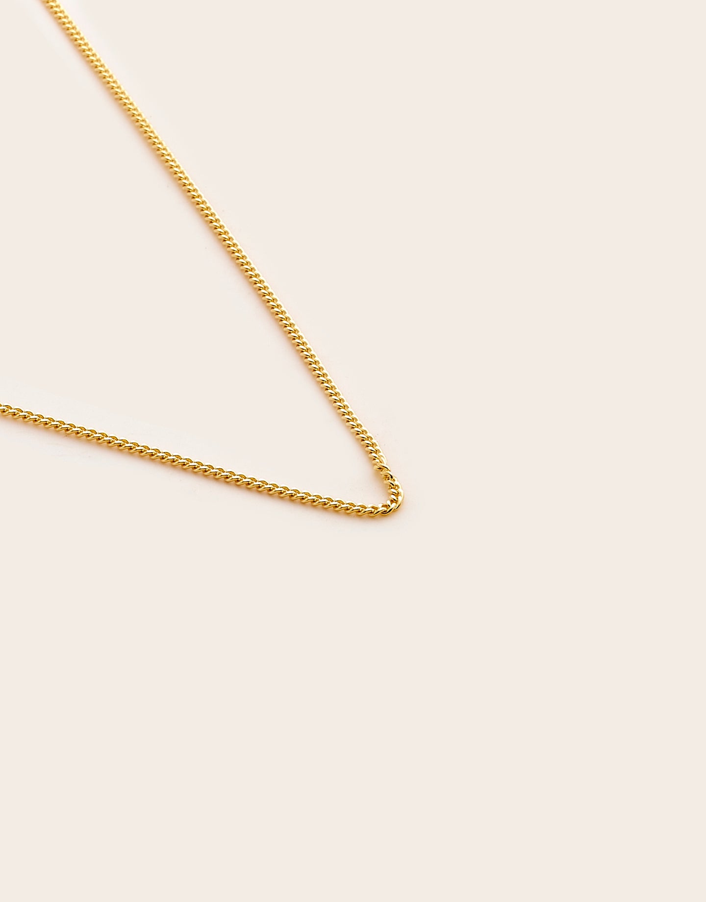 Curb Chain Necklace Gold Plated