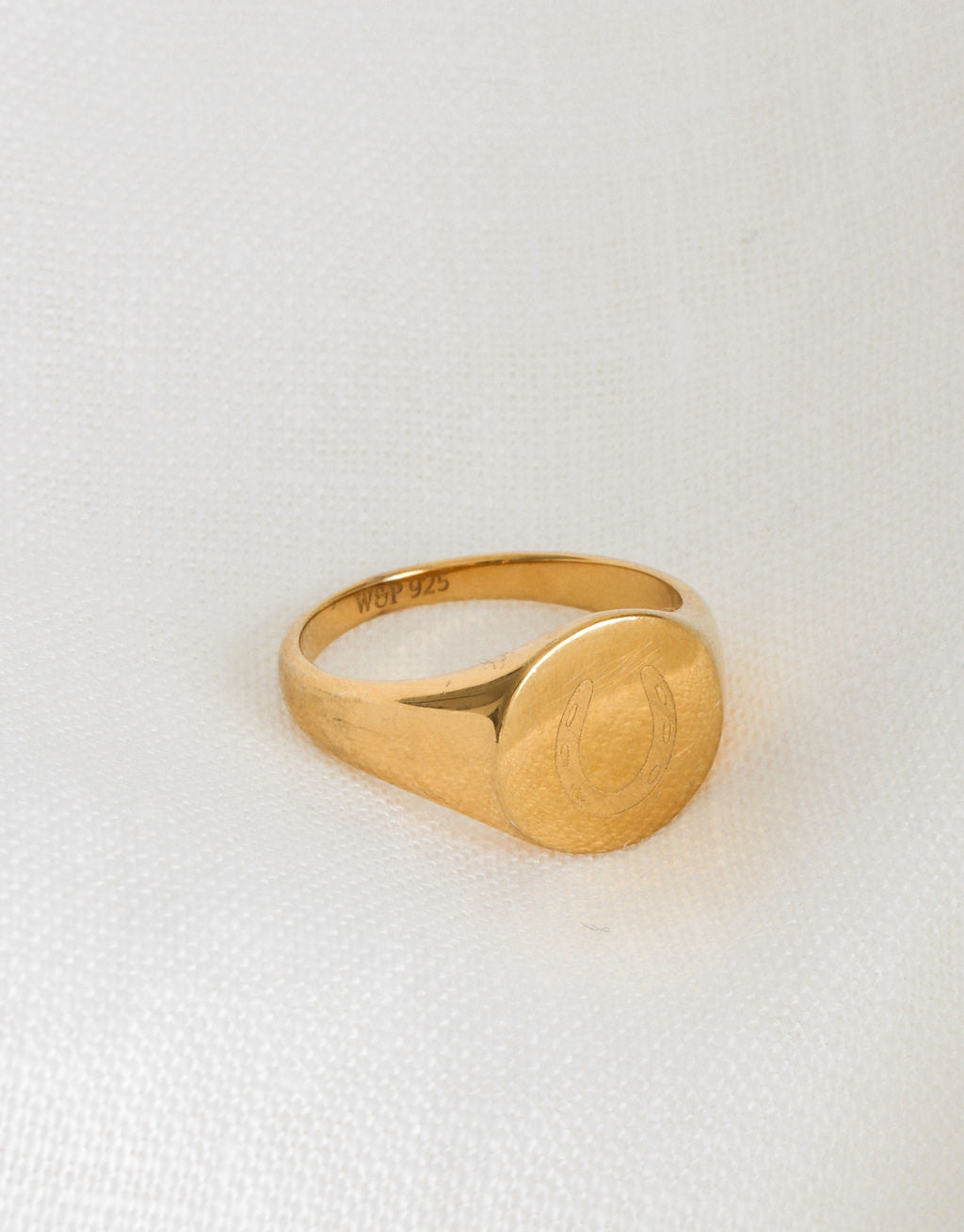 Trailblazer Trusty steed horseshoe Signet Ring