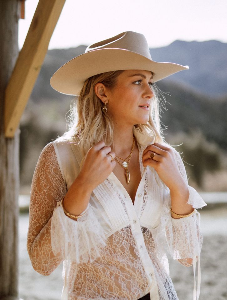 The Trailblazer Cowboy Hat - Cream