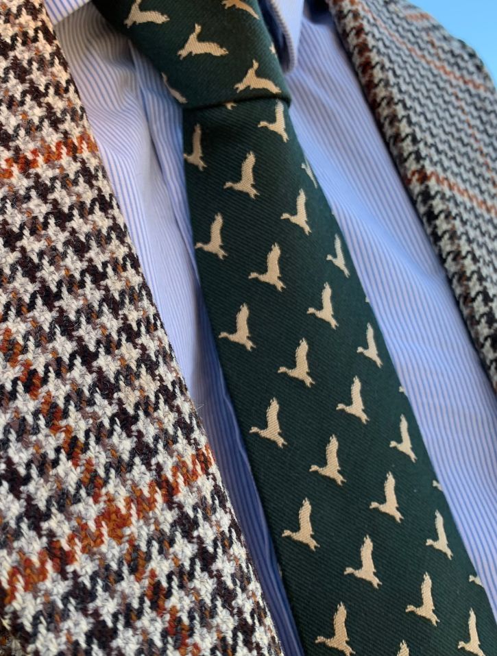 The Riley Green Duck tie - Wool