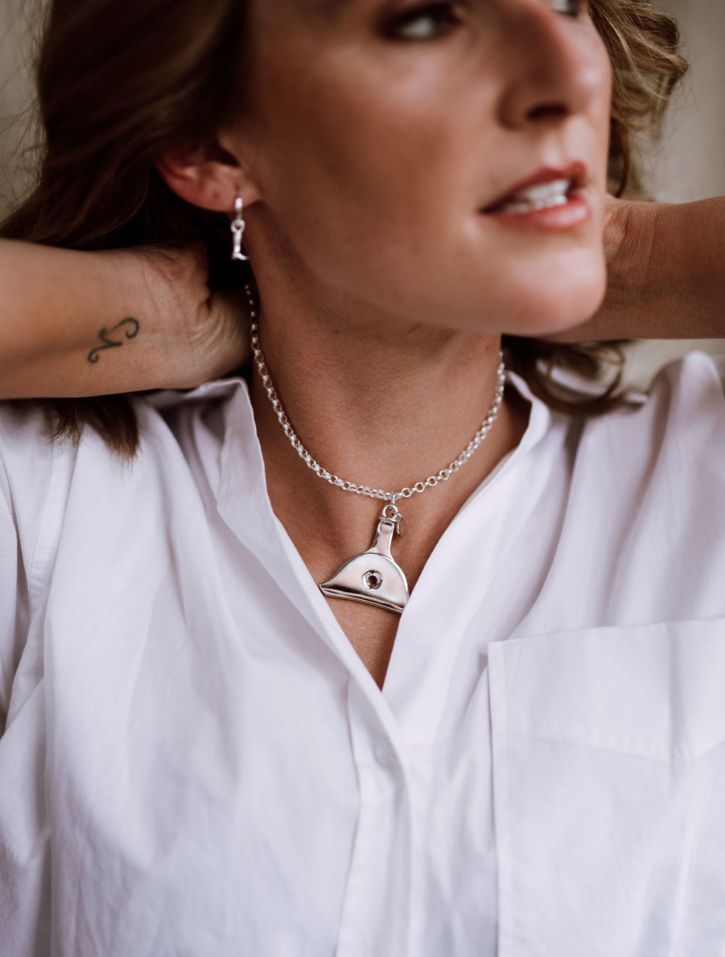 High Country Large Shepherd Whistle Necklace - 3.4mm Rolo chain