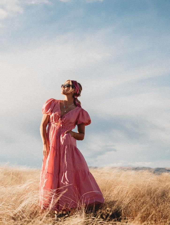 Tickled pink Silk scarf
