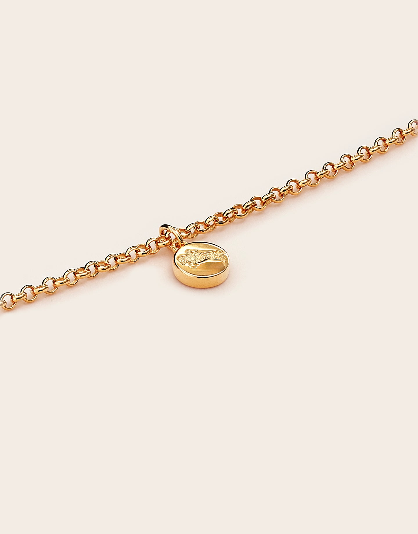 Jumping Pony gold necklace