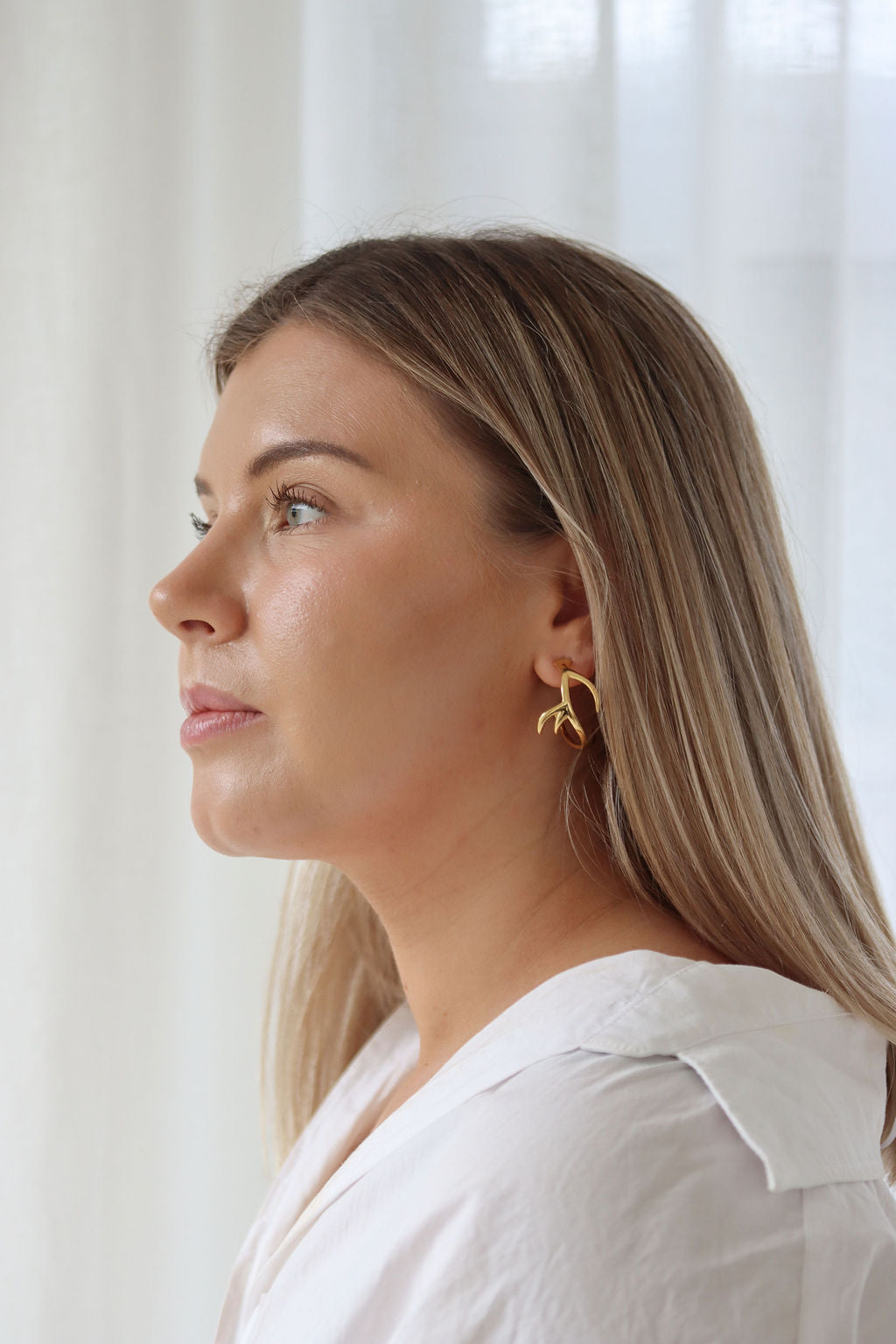 Antler Hoop Earrings