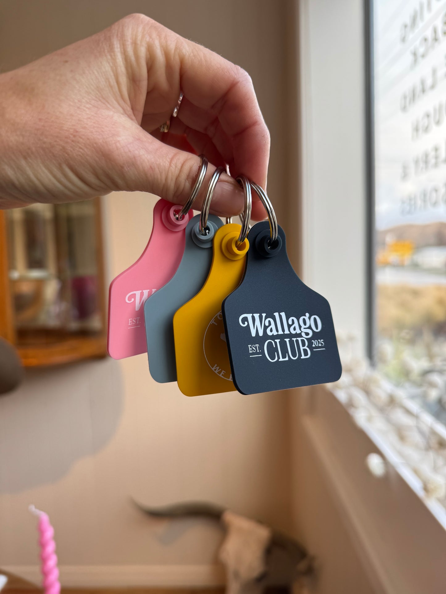 Wallago Club Cattle Tag Keyring