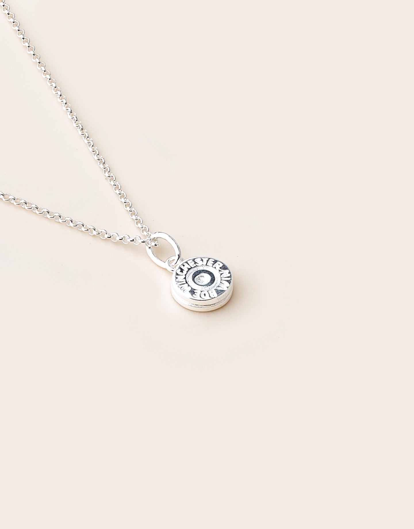 Hunter Gatherer 308 Bullet Necklace Silver