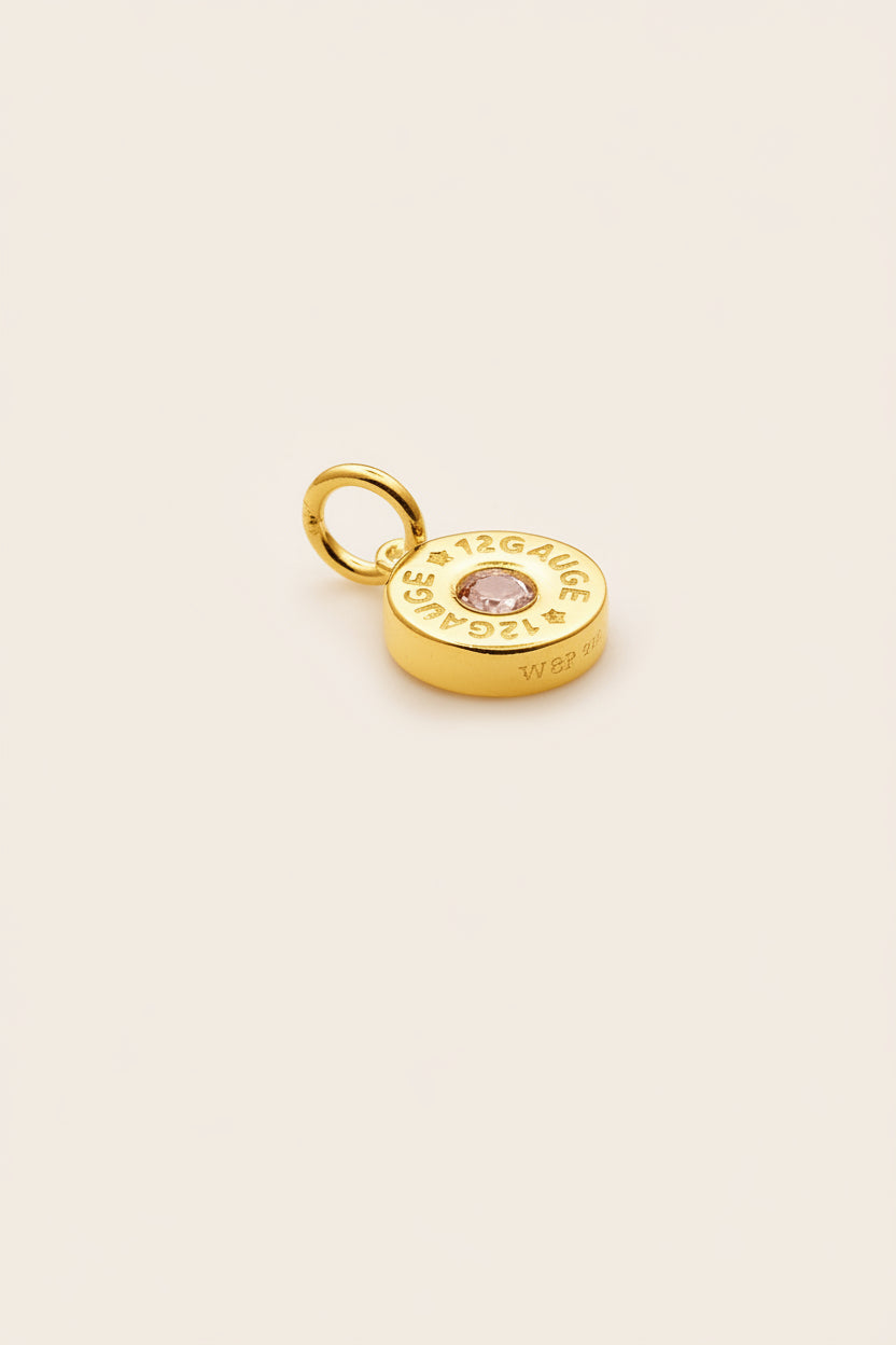 Heritage 12 Gauge Charm - Champagne Gold Plated