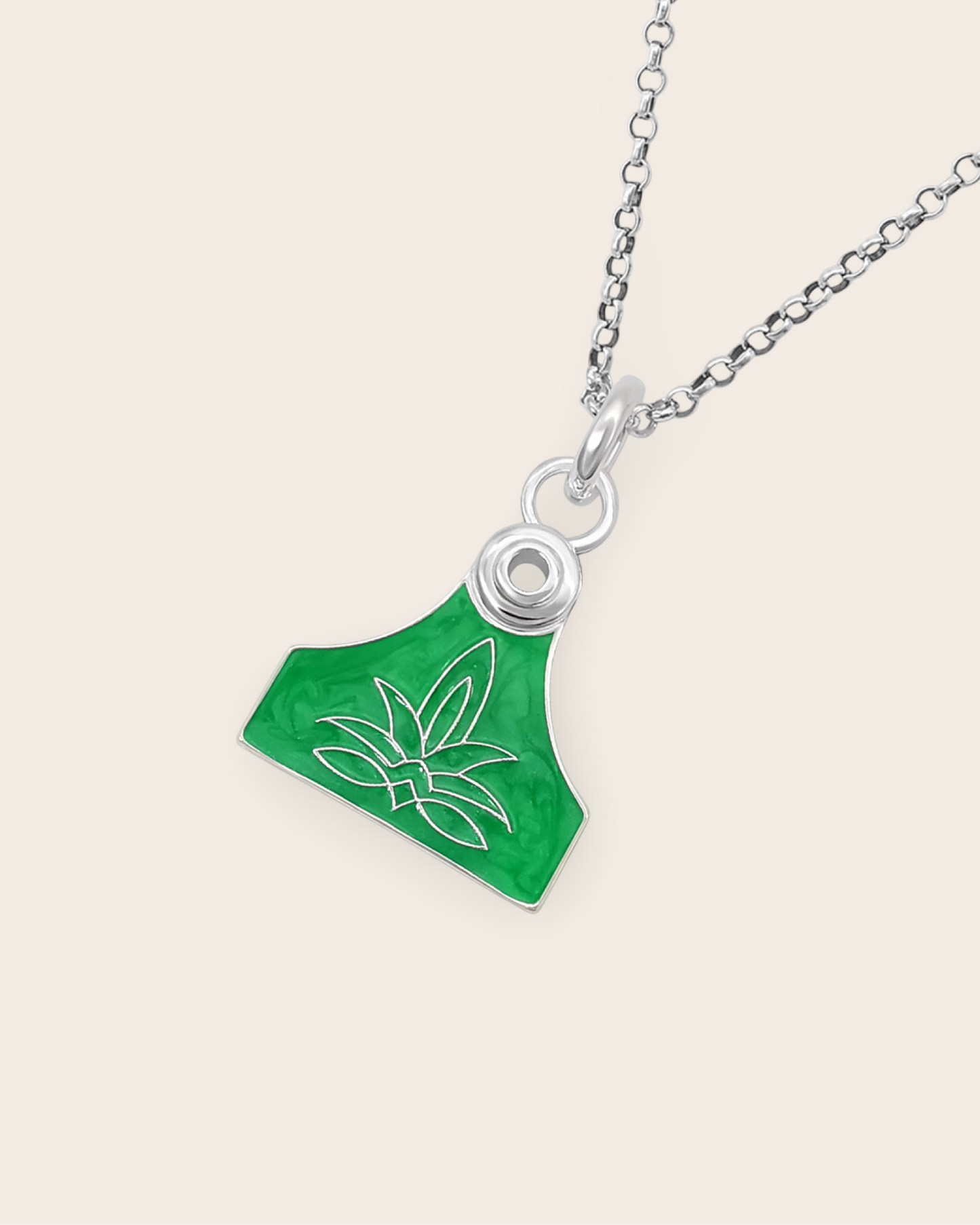Cowgirl Pop Cattle Tag Necklace