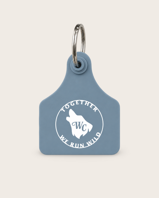 Wallago Club Cattle Tag Keyring - Sky Blue
