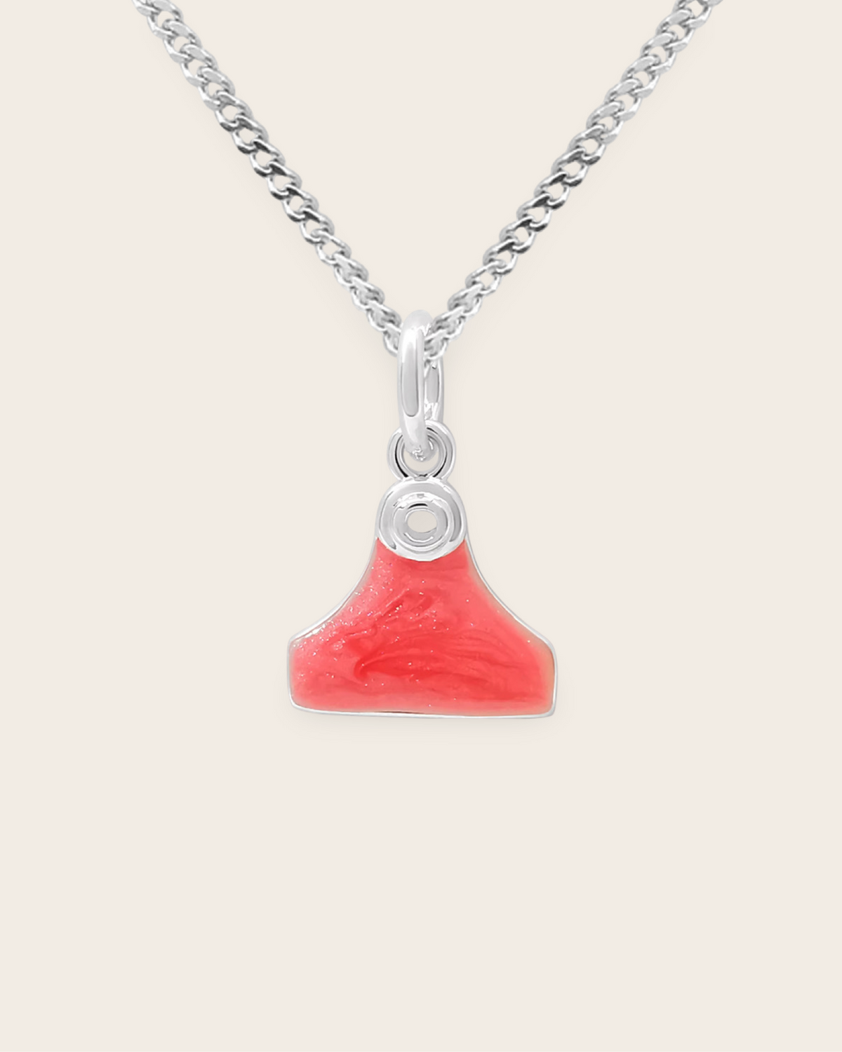 Cowgirl Pop Dainty Cattle Tag Necklace