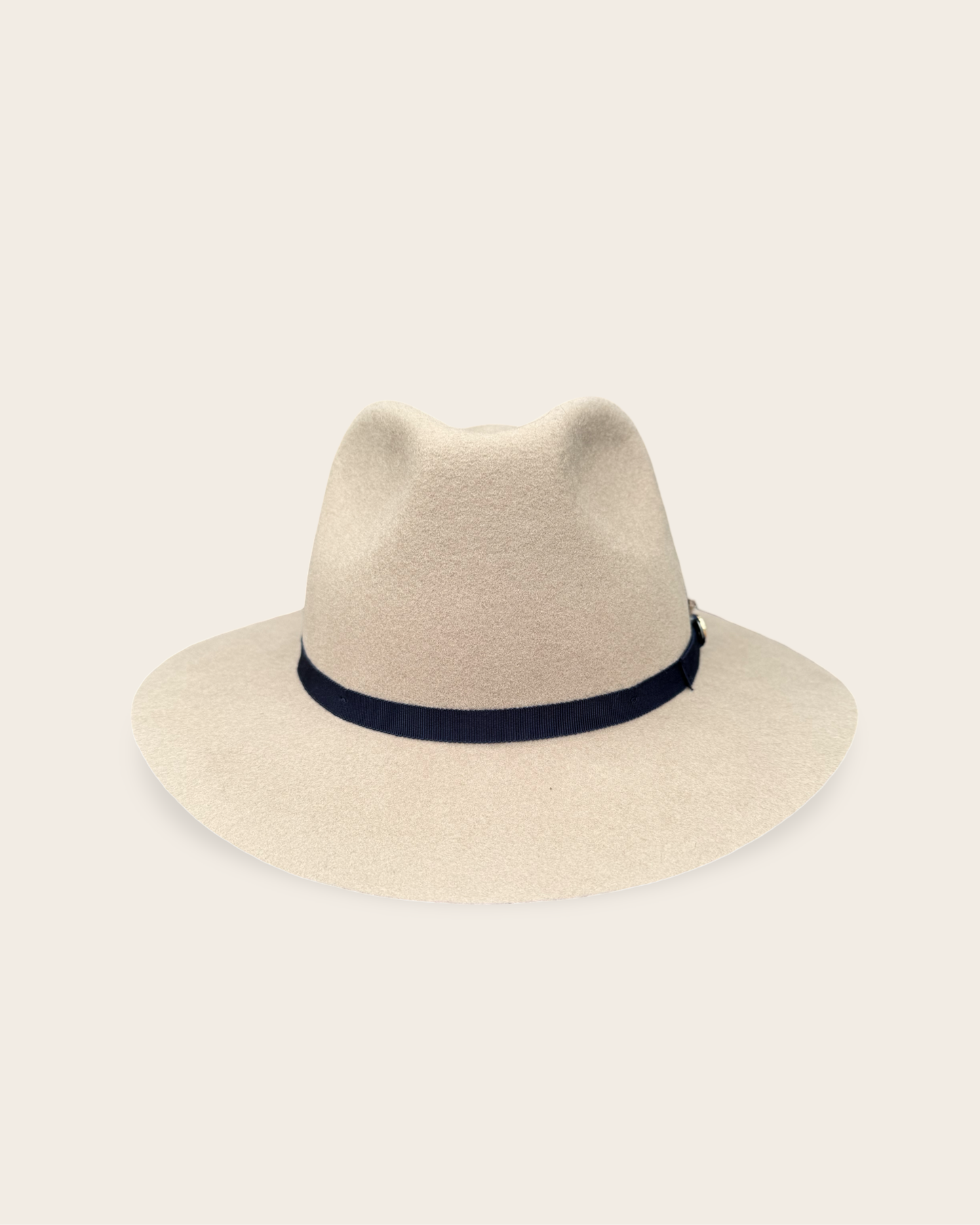 Mackenzie Moleskin Cream / Short brim Fedora Hat