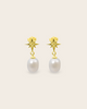 Starkeeper Southern Star Pearl Drop Studs Gold Plated