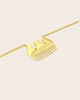 Heritage Wool Comb Necklace Gold Plated