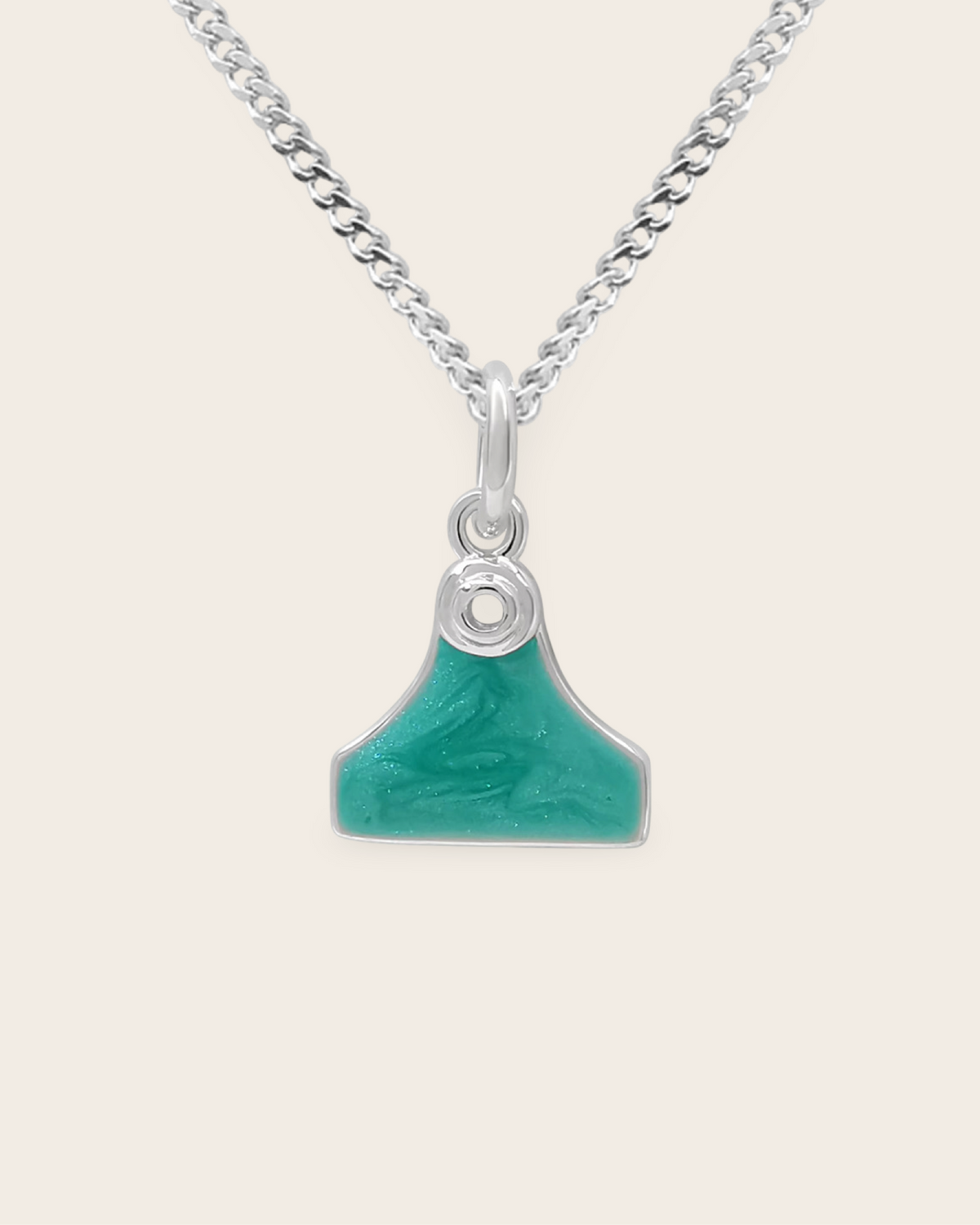 Cowgirl Pop Dainty Cattle Tag Necklace