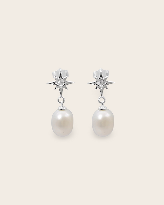 Starkeeper Southern Star Pearl Drop Studs