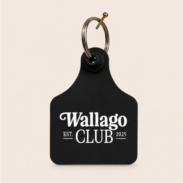 Wallago Club Cattle Tag Keyring