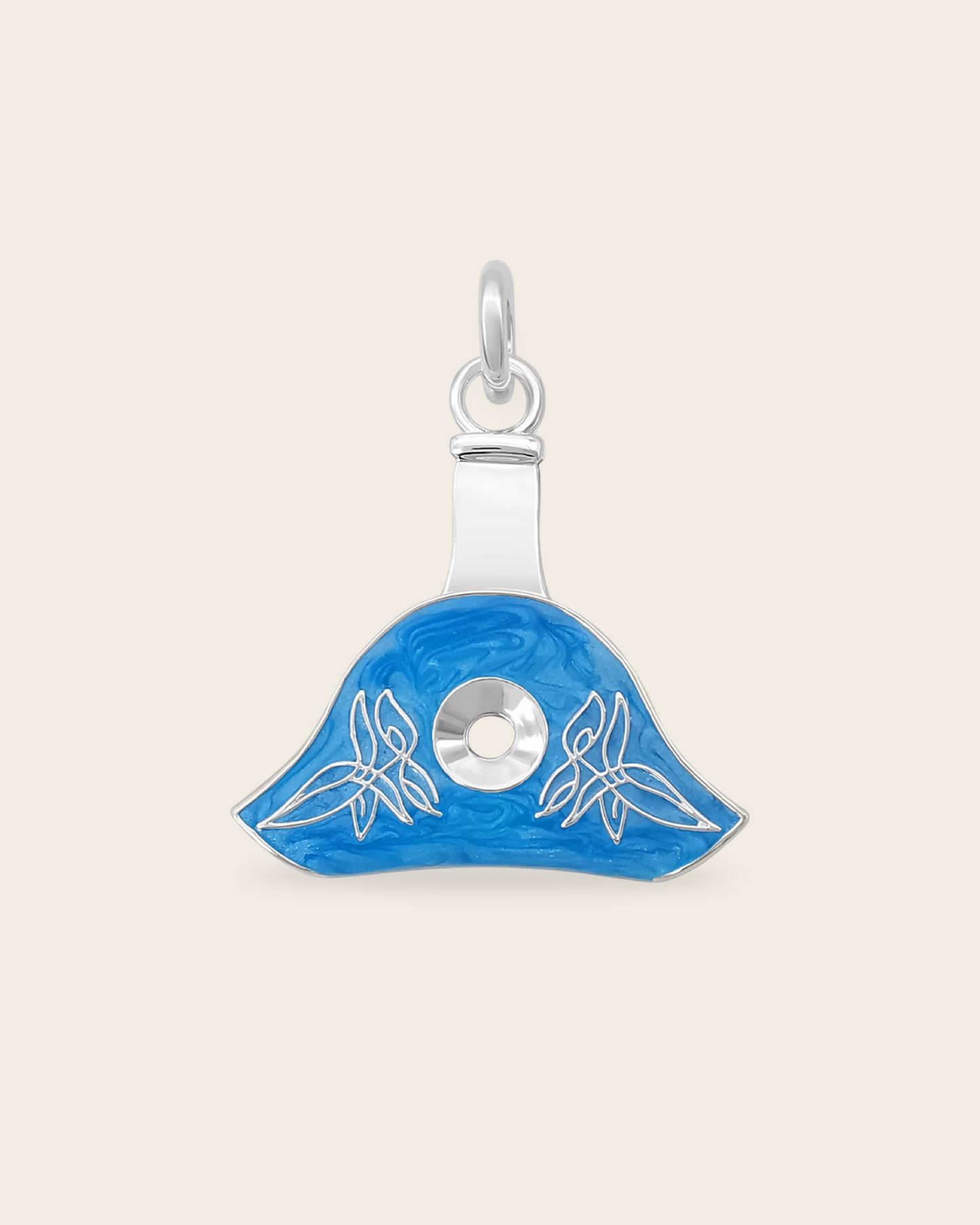 Cowgirl Pop Working Whistle Pendant BRASS