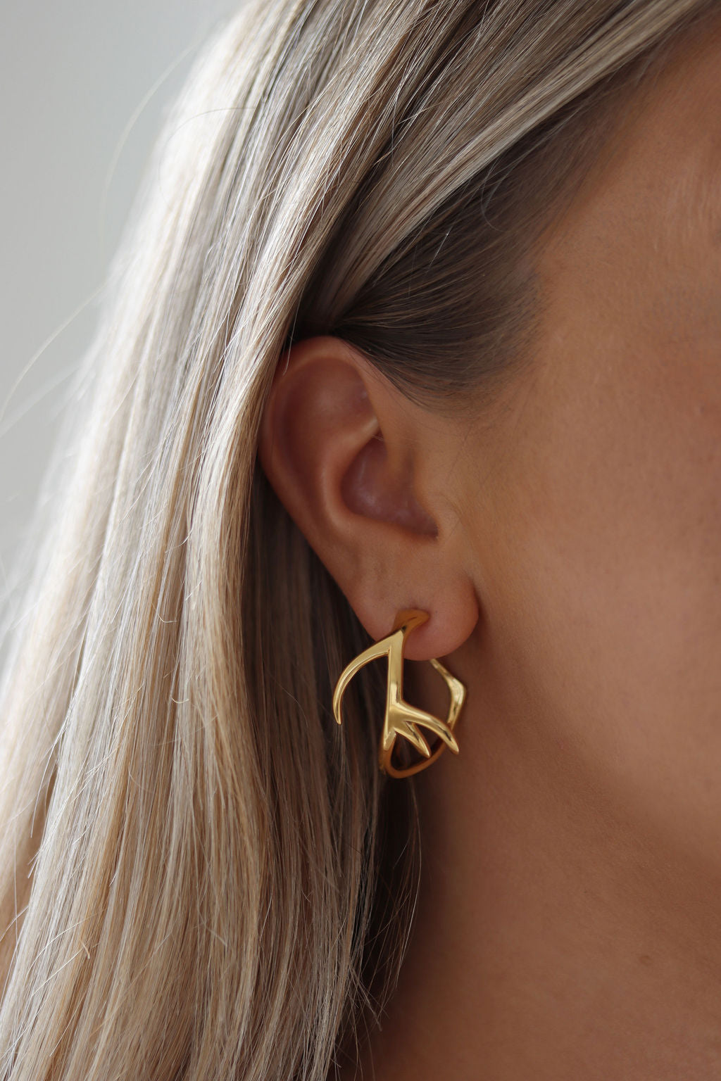 Antler Hoop Earrings