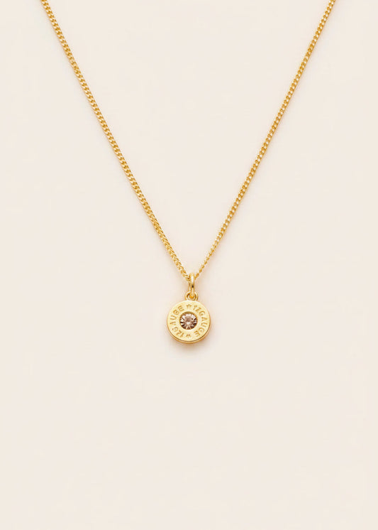 Heritage 12 Gauge Necklace Champagne Gold Plated