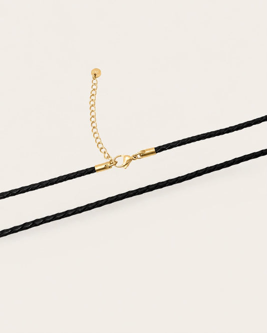 Workhorse Leather Necklace 2.0mm 50cm Gold Plated