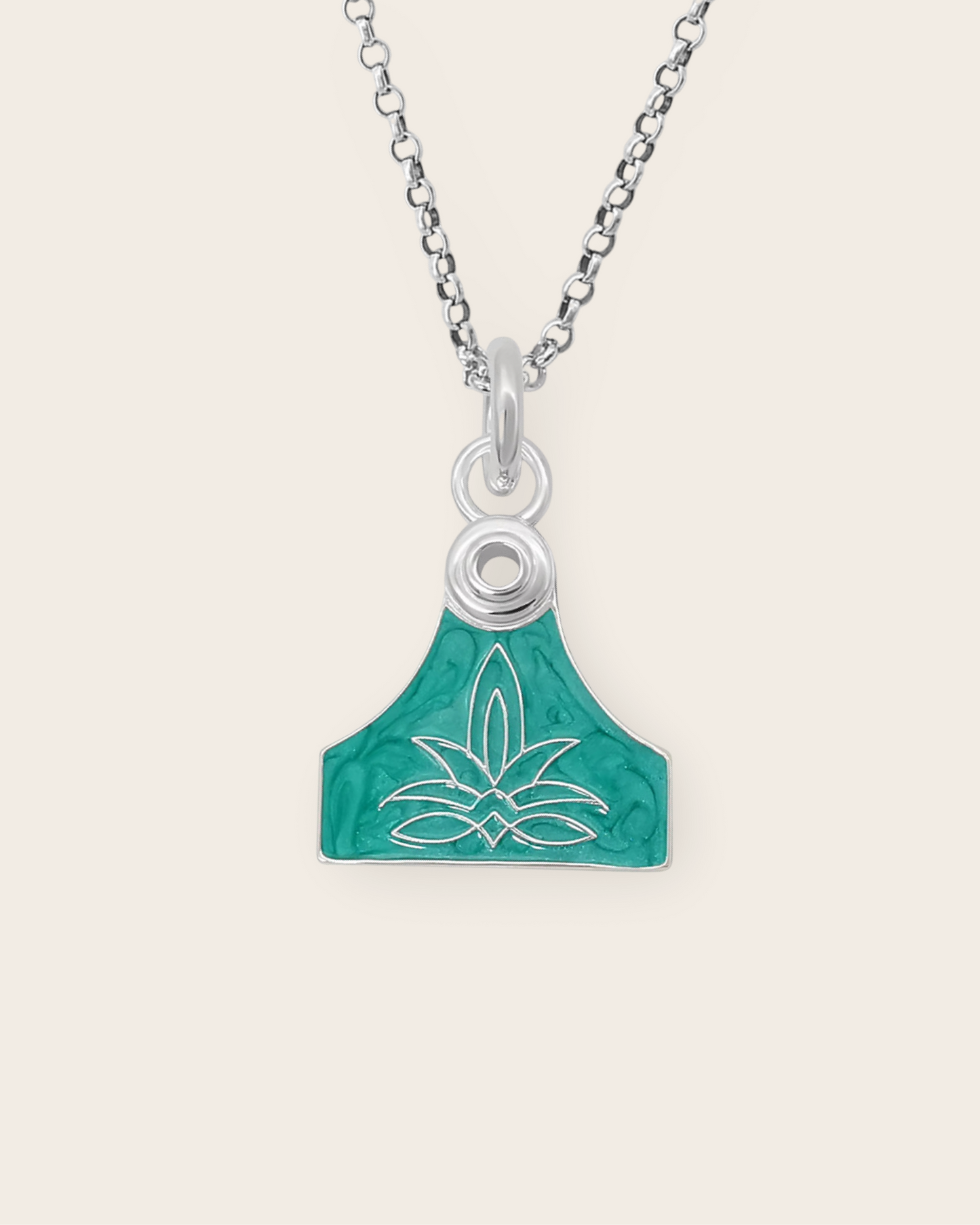 Cowgirl Pop Cattle Tag Necklace