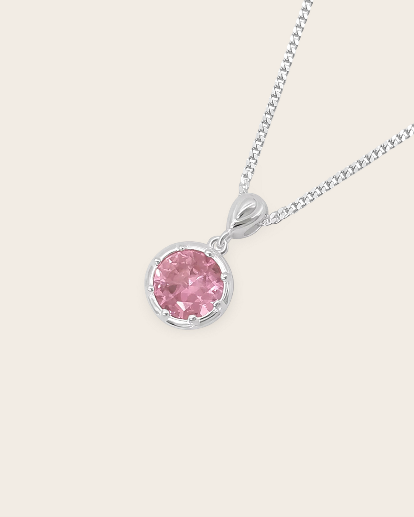 Starkeeper Lupin Pink Stone Necklace