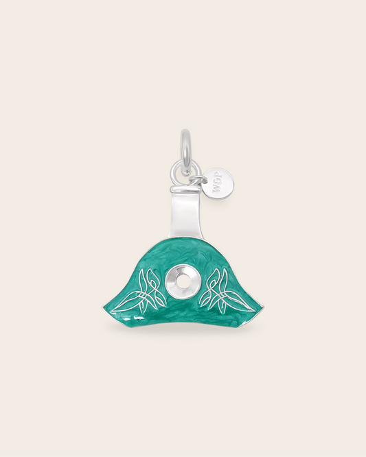 Cowgirl Pop Working Whistle Pendant BRASS