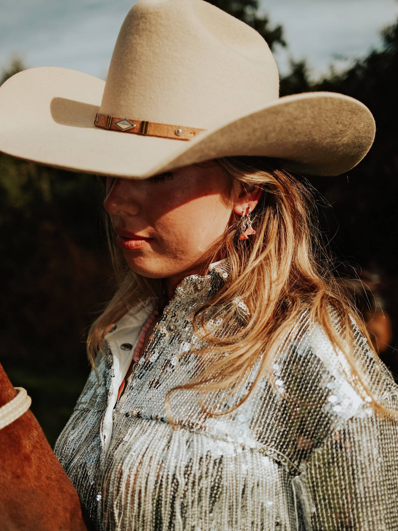 Cowgirl Pop Cattle Tag Necklace