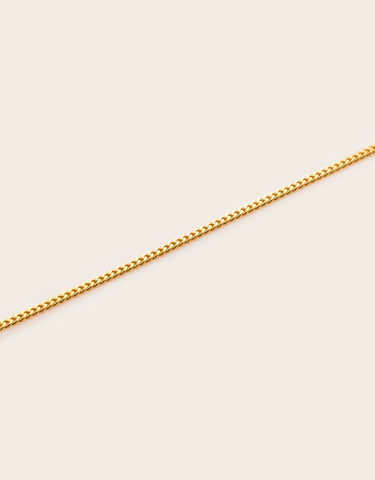 Curb Chain Necklace Gold Plated
