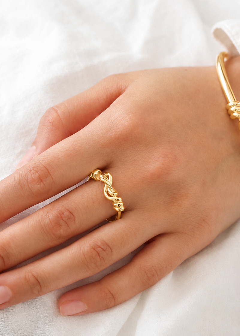 Trailblazer Elegant Eight Ring Gold Plated