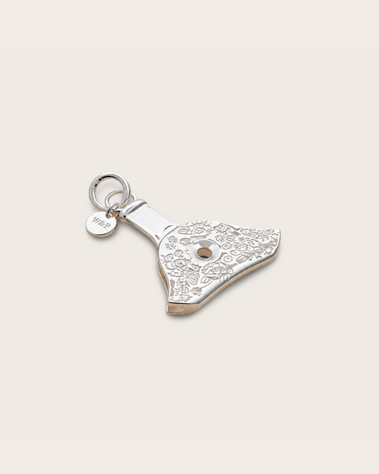 Heritage Floral Whistle Pendant Large Silver