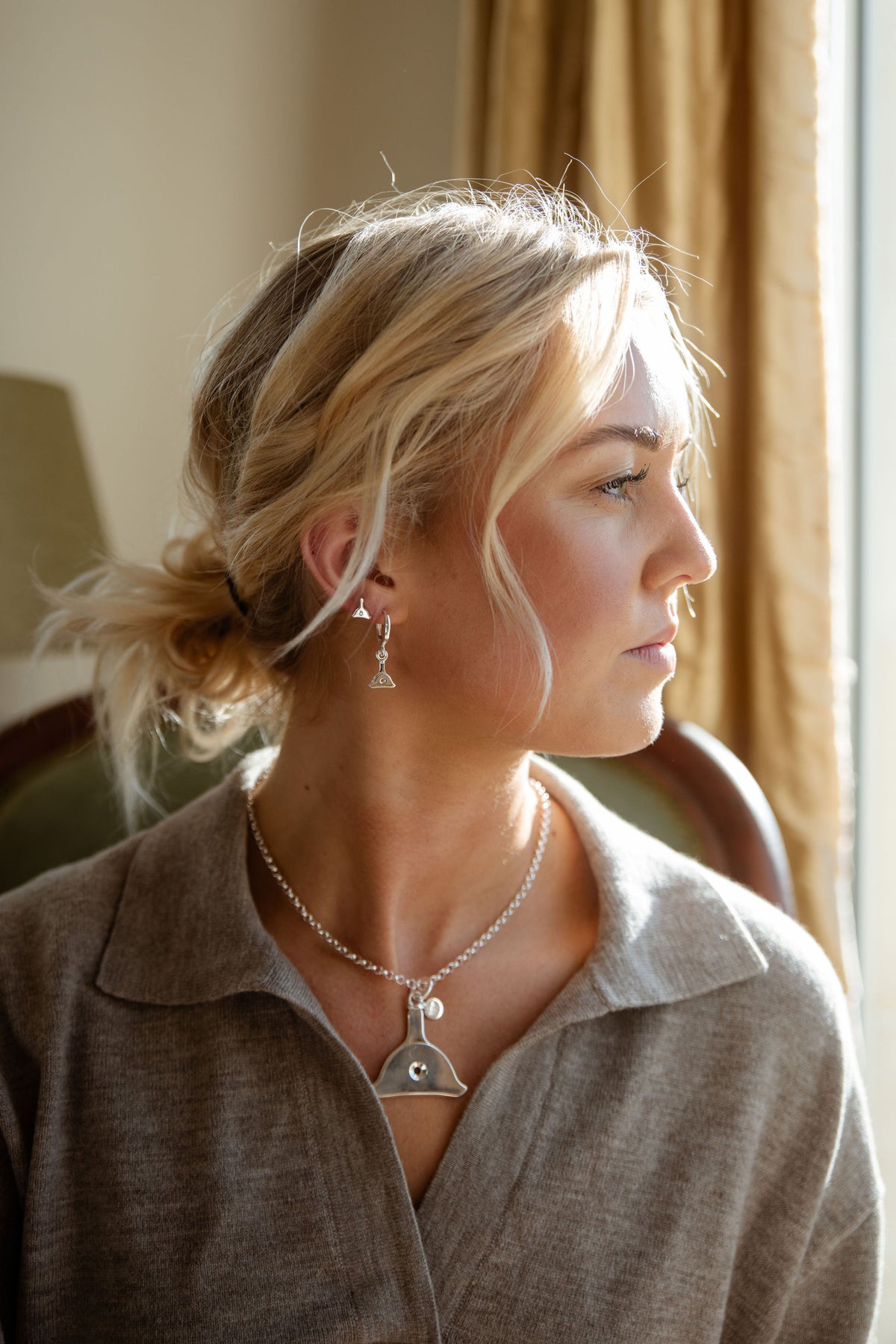 High Country Large Shepherd Whistle Necklace - 4.5mm Rolo chain