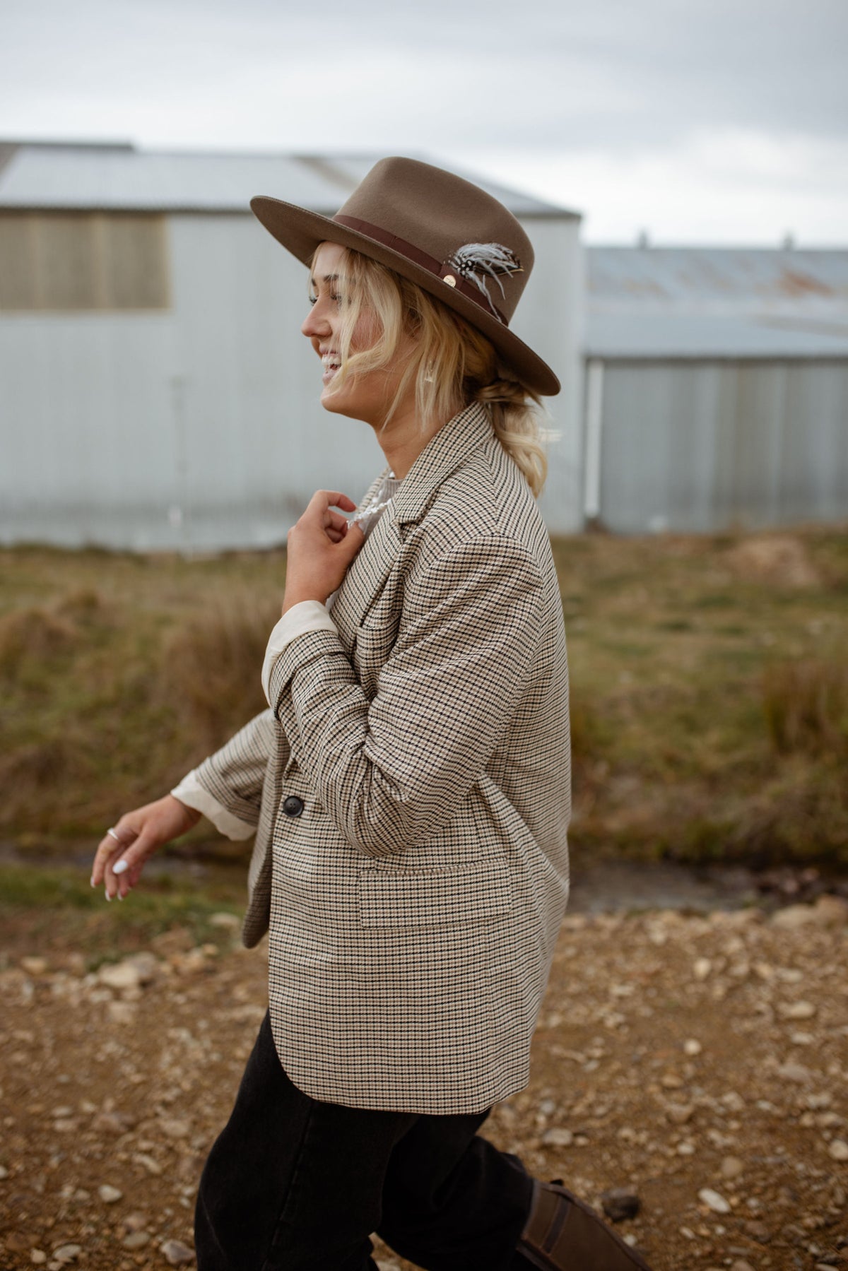 Huntaway / Wide brim Fedora Hat