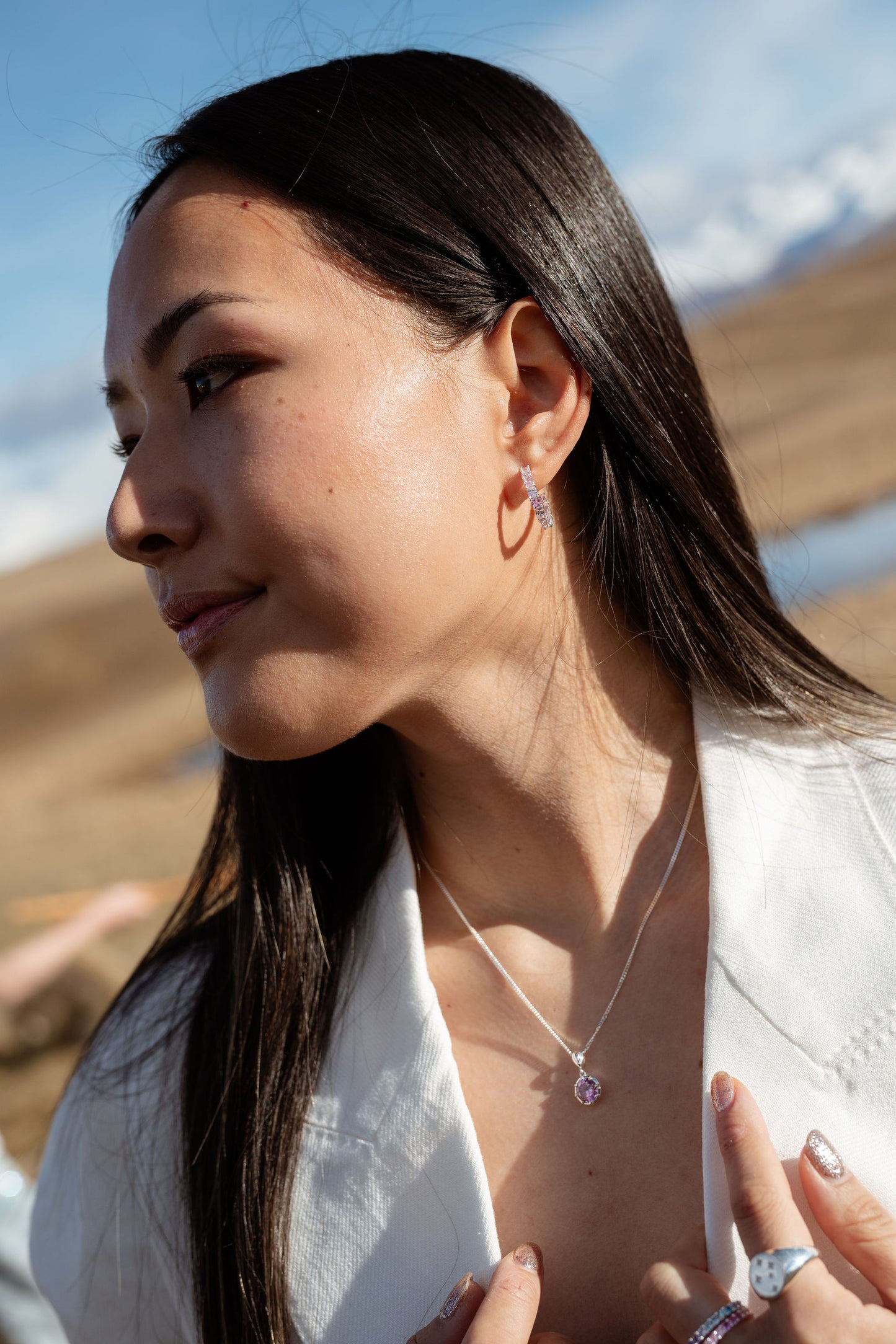 Starkeeper Lupin Pink Stone Necklace