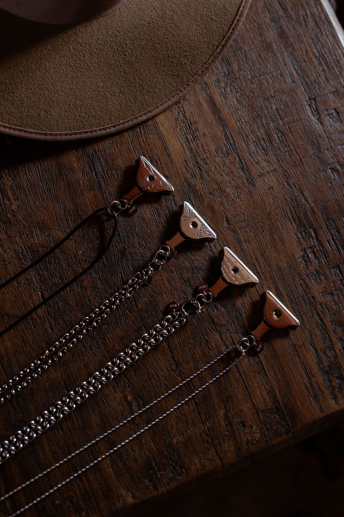 Workhorse Leather Necklace 2.0mm 50cm Gold Plated