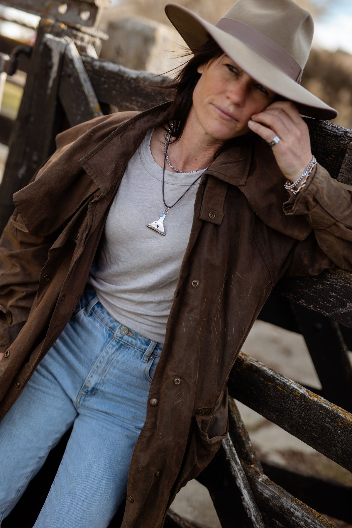 Workhorse Leather Necklace 2.0mm 50cm Gold Plated