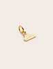 Heritage Floral Cattle Tag Pendant Medium Gold Plated