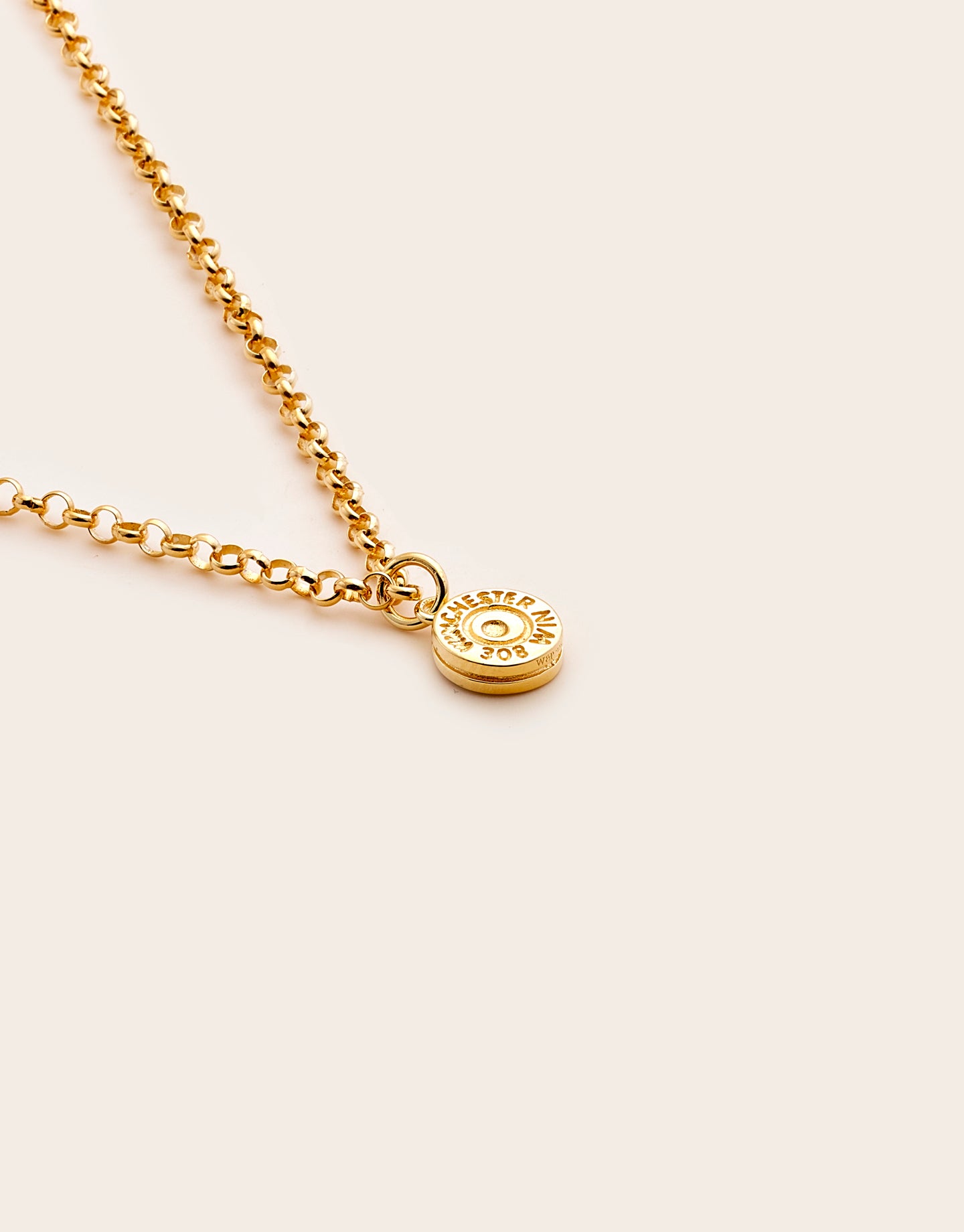 Hunter Gatherer 308 Bullet Necklace Gold