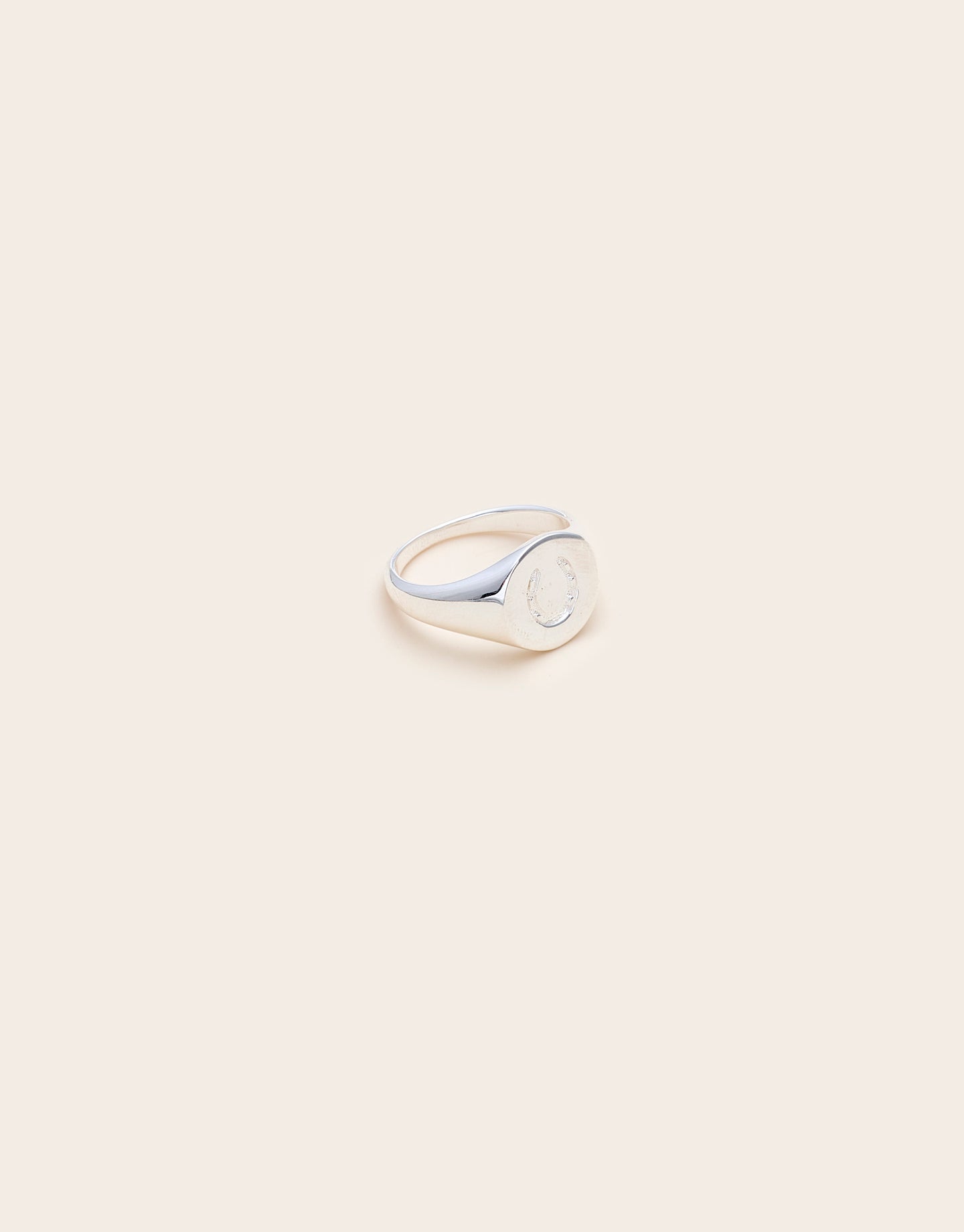 Trailblazer Trusty steed horseshoe Signet Ring
