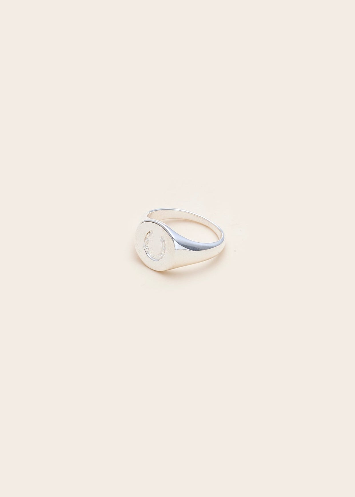 Trailblazer Trusty steed horseshoe Signet Ring