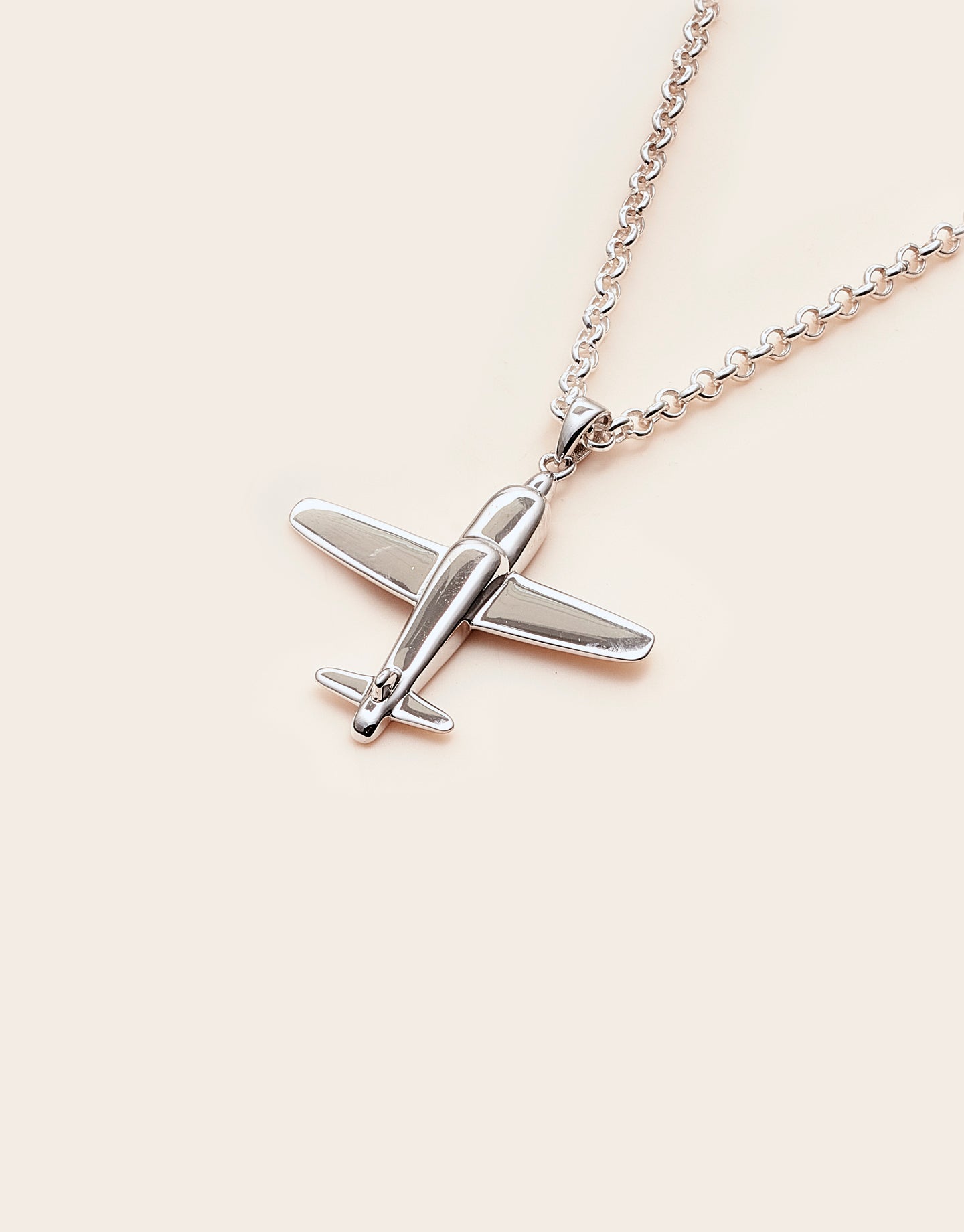 Silver Aviator Necklace