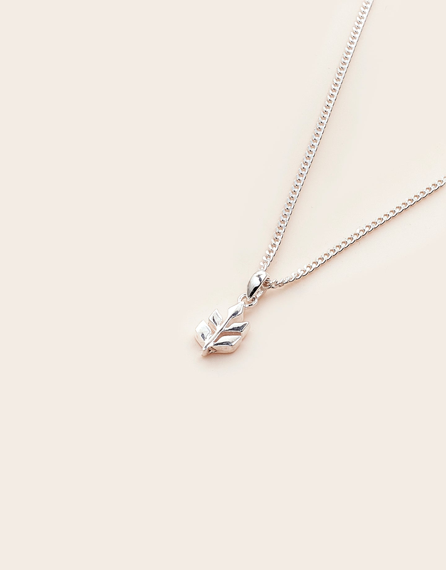 Wheat Necklace silver