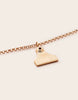 High Country Large Cattle Tag Necklace 18k Gold Plate