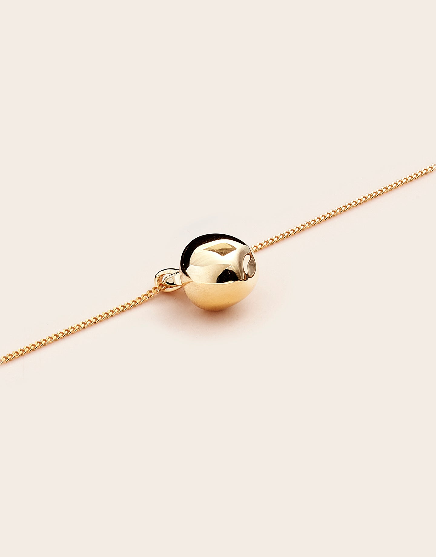 Gold Apple Necklace